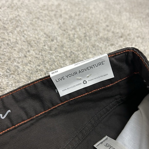 Eddie Bauer Faultline Corduroy Pants Mens 33X30 Brown Straight New with Tags NWT - Picture 10 of 13